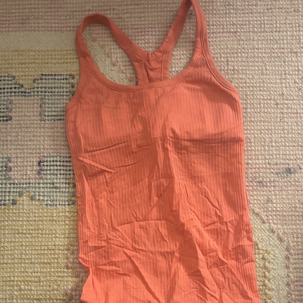 lululemon athletica Coral Ribbed Tank Top